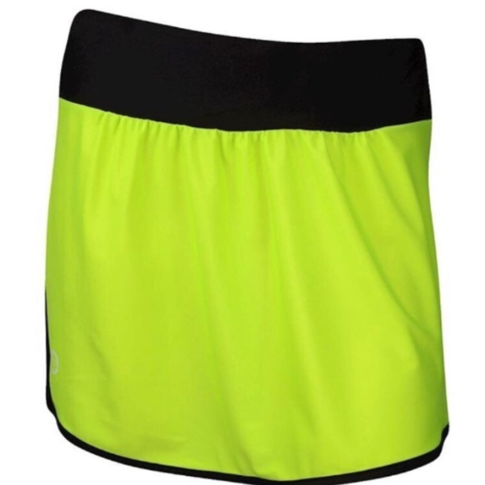 Moxie NEW Women's High Vis Versa Cycling Biking Skirt, Neon Green & Black (XXL)